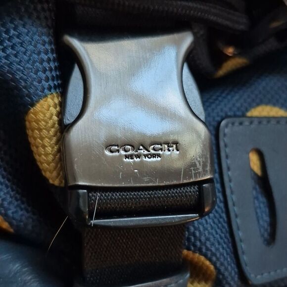 Coach Nylon Leather Trek Optical Dot Rucksack Backpack main image 6